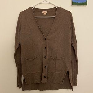 Mossimo Brown Cardigan with Buttons
